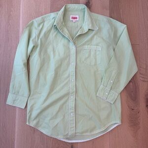 Solid & Striped Green The Avril" button-down shirt size Medium excellent shape